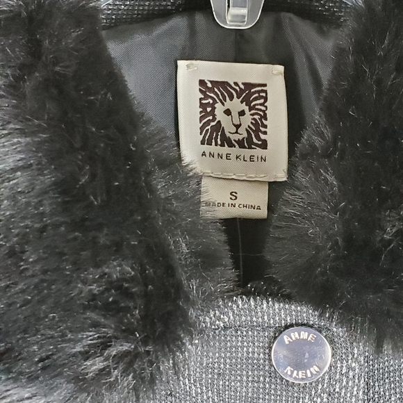 Anne Klein Blazer Jacket Gray Black Small - Picture 4 of 7